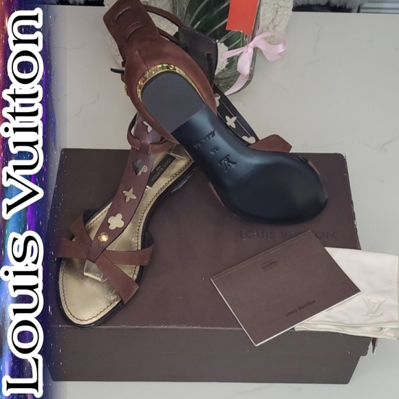 Authentic Louis Vuitton Follow Me T St Sandal - Picture 1 of 12